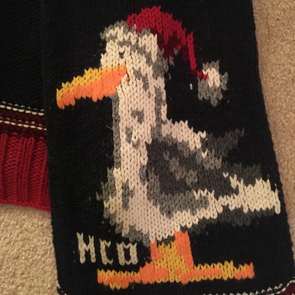 RARE Vintage Hollister Santa seagull knit scarf - Picture 4 of 4